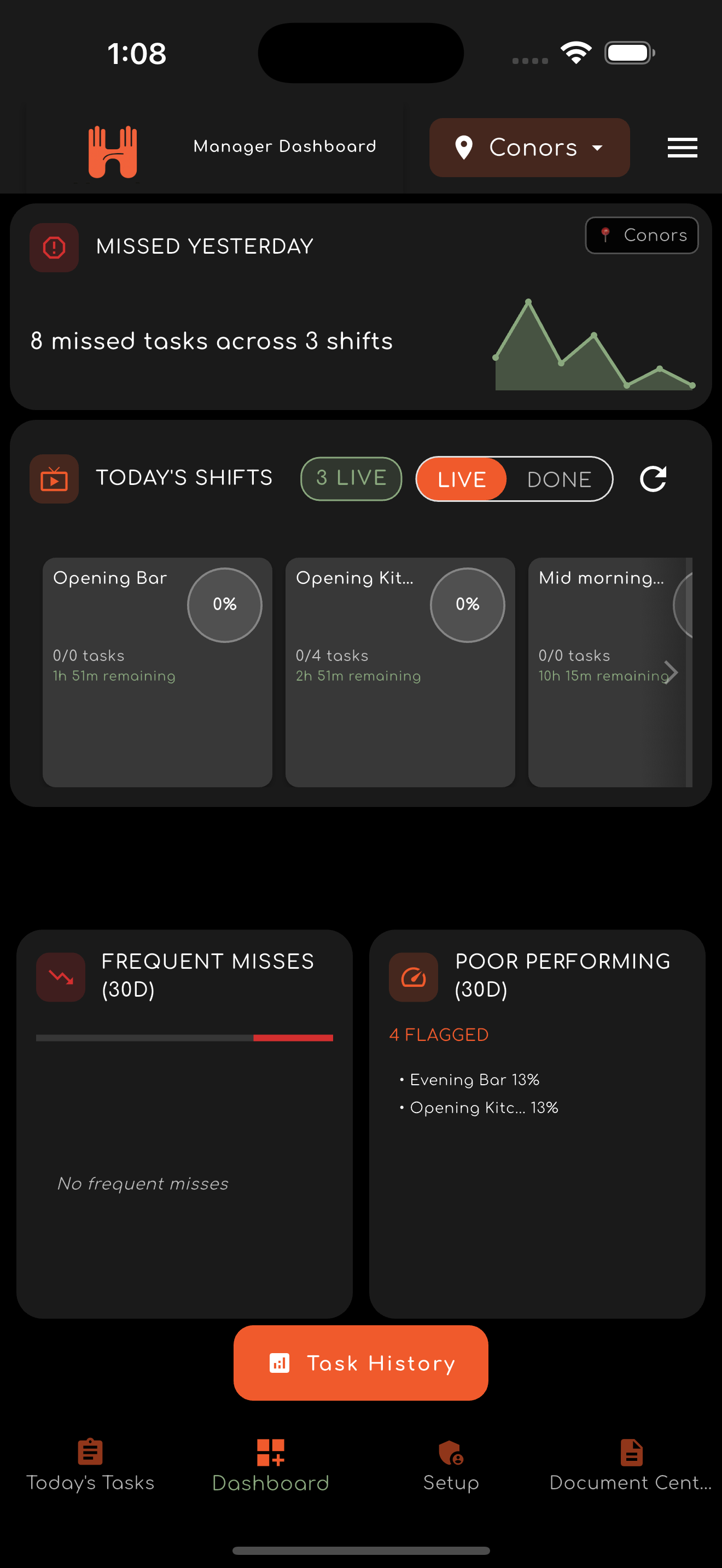 Insights & Analytics feature screenshot